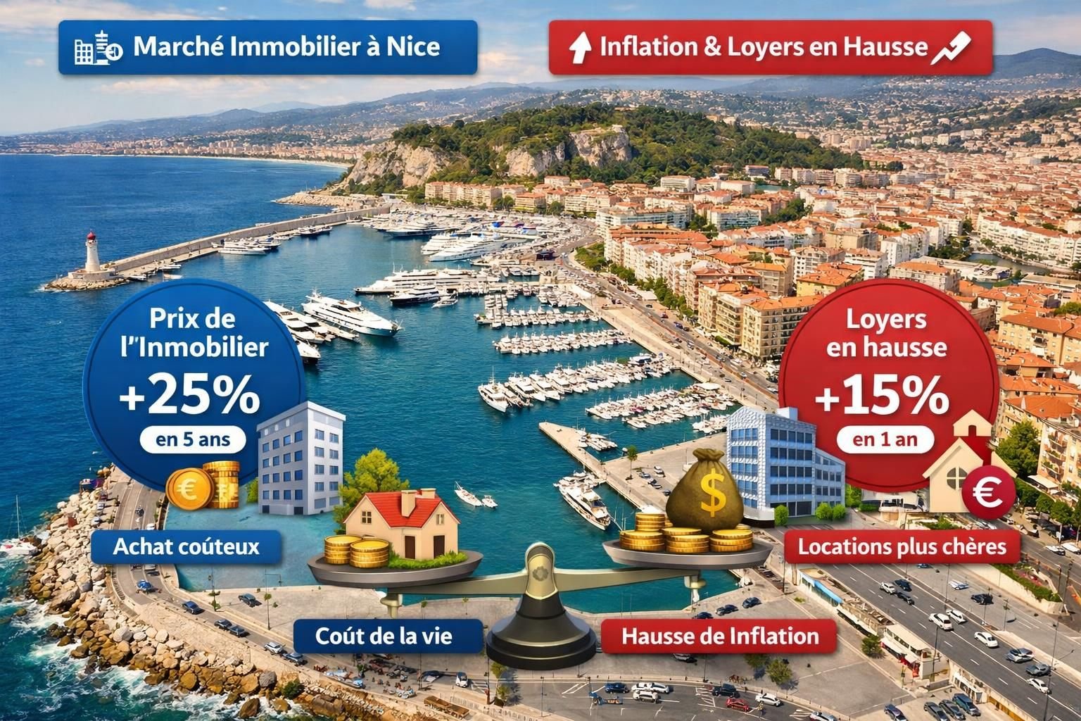 découvrez comment l'inflation impacte l'indexation des loyers des scpi à nice et les implications pour les investisseurs immobiliers.